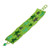 Beaded wristband bracelet, 'Constellation in Green' - Artisan-Made Glass Beaded Star Wristband Bracelet in Green