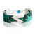 Pulsera de cuentas - Pulsra de pulsera de estrella de cuentas de turquesa y vidrio blanco