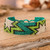 Pulsera de cuentas - Pulsera de pulsera con cuentas de turquesas estrelladas y de vidrio verde