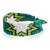 Pulsera de cuentas - Pulsera de pulsera con cuentas de turquesas estrelladas y de vidrio verde