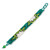Pulsera de cuentas - Pulsera de pulsera con cuentas de turquesas estrelladas y de vidrio verde