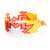Beaded wristband bracelet, 'Sunrise Blast' - Star-Inspired Glass Beaded Wristband Bracelet in Warm Hues