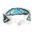 Beaded wristband bracelet, 'Heaven Harmony' - Mosaic-Inspired Blue and White Glass Bead Wristband Bracelet