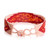 Beaded wristband bracelet, 'Lovely Harmony' - Modern Handmade Pink and Red Glass Beaded Wristband Bracelet