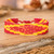 Pulsera de cuentas - Pulsera de pulsera con cuentas de vidrio con temas de verano en tonos cálidos