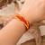 Pulsera de cuentas - Pulsera de pulsera con cuentas de vidrio con temas de verano en tonos cálidos