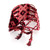 Macrame wristband bracelet, 'Red Jewel' - Handwoven Folk Art-Themed Red Macrame Wristband Bracelet