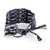 Macrame wristband bracelet, 'Grey Jewel' - Artisan-Made Folk Art-Themed Grey Macrame Wristband Bracelet
