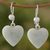 Curated gift set, 'Color of Love' - Heart-Themed Jade Silver Necklace Earrings Curated Gift Set (image 2b) thumbail