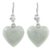 Curated gift set, 'Color of Love' - Heart-Themed Jade Silver Necklace Earrings Curated Gift Set (image 2e) thumbail