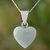 Curated gift set, 'Color of Love' - Heart-Themed Jade Silver Necklace Earrings Curated Gift Set (image 2g) thumbail