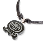 Jade pendant necklace, 'Mayan Authority' - Jade Pendant Necklace with Mayan Authority Nahual Motif
