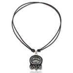 Jade pendant necklace, 'Mayan Compassion' - Mayan Compassion Nahual-Inspired Jade Pendant Necklace