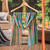 Cotton scarf, 'Lands of Prosperity' - Fair Trade Woven 100% Cotton Fringed Scarf in Intense Colors