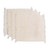 Cotton placemats and napkins, 'Palopo in Olive' (set of 4) - 4 Hand-Loomed Striped Green Cotton Placemat and Napkin Set