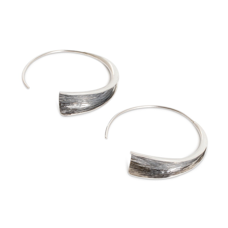 Modern Textured Sterling Silver Drop Earrings from Guatemala ...