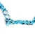 Collar con cuentas de cristal - Collar de cuentas de vidrio de cristal ajustable en azul claro