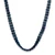 Crystal beaded necklace, 'Enchanting Delicacy' - Handcrafted Adjustable Blue Crystal Glass Beaded Necklace