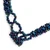 Crystal beaded necklace, 'Enchanting Delicacy' - Handcrafted Adjustable Blue Crystal Glass Beaded Necklace