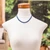 Crystal beaded necklace, 'Enchanting Delicacy' - Handcrafted Adjustable Blue Crystal Glass Beaded Necklace