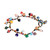 Brazalete con cuentas de cristal - Pulsera de encanto de cristal y con cuentas de cristal artesanal y con cuentas de vidrio