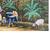 'Lake Atitlan from San Jorge' - Guatemalan Couple with Sheep Near Lake Atitlan Oil Painting