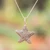 Sterling silver pendant necklace, 'Ocean Stardom' - Sea Life-Inspired Sterling Silver Starfish Pendant Necklace