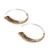 Sterling silver half-hoop earrings, 'Anticlastic Florentino' - Oxidized Sterling Silver Half-Hoop Earrings from Guatemala