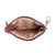Cotton coin purse, 'Cherry Ditsy' - Floral-Themed Leather-Accented Handwoven Cotton Coin Purse