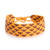 Pulsera de cuentas - Pulsera De Pulsera De Corazón Con Cuentas De Color Marrón Naranja
