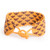 Pulsera de cuentas - Pulsera De Pulsera De Corazón Con Cuentas De Color Marrón Naranja
