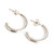 Sterling silver half-hoop earrings, 'Perpetual Elegance' - Modern Silver Half-Hoop Earrings with Polished Finish