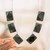 Jade pendant necklace, 'Eternal Green' - Silver Pendant Necklace with Rectangular Dark Green Jade