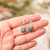 Jade dangle earrings, 'Mayan Peaks in Green' - Modern Geometric Light Green Jade Silver Dangle Earrings (image 2j) thumbail