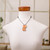 Reclaimed wood pendant necklace, 'Feline Friend' - Abstract Cat-Themed Reclaimed Wood Pendant Necklace
