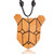 Collar colgante de madera recuperada - Collar Colgante De Madera Recuperado Ajustable En Forma De Cabeza De Oso