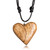 Collar colgante de madera recuperada - Collar Colgante Ajustable De Madera Recuperada Con Temas De Corazón