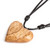 Collar colgante de madera recuperada - Collar Colgante Ajustable De Madera Recuperada Con Temas De Corazón
