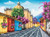 'Streets of Antigua Guatemala' - Oil Painting of Traditional Street in Antigua Guatemala