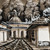 'San Francisco Street IV' - Grey White Black Oil Painting of Street in Antigua Guatemala