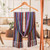 Rayon scarf, 'Striped Fantasy' - Hand-Loomed Rayon Scarf with Colorful Stripes and Fringes