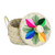 Natural fiber tortilla warmer, 'Taco Night' - Hand-Loomed Embroidered Natural Fiber Tortilla Warmer