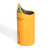 Ceramic pen holder, 'Petite Yellow Feline Organizer' - Hand-Painted Ceramic and Utensil Pen Holder with Cat Motif