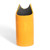 Ceramic pen holder, 'Petite Yellow Feline Organizer' - Hand-Painted Ceramic and Utensil Pen Holder with Cat Motif