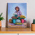 'Woman from Santiago Atitlan' - Realist Oil Portrait of Female Flower Vendor from Guatemala