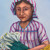 'Woman from Santiago Atitlan' - Realist Oil Portrait of Female Flower Vendor from Guatemala