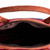 Leather-accented handle bag, 'Vibrant Choices' - Multicolor Striped Cotton Handle Bag with Leather Accents