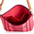 Leather-accented cotton sling bag, 'Dream in Pink' - Guatemalan-Made Striped Pink Leather and Cotton Sling Bag