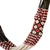 Long beaded torsade necklace, 'White and Rose Harmony' - Glass Beaded Long Torsade Necklace Handcrafted in Guatemala (image 2d) thumbail