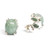 Jade stud earrings, 'Light Green Allure' - Polished Silver Stud Earrings with Light Green Jade Stones (image 2e) thumbail